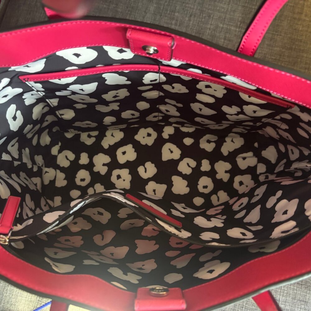 Auth NWOT Marc Jacobs Rare HOT PINK magenta  Sidekick Tote - Picture 9 of 14